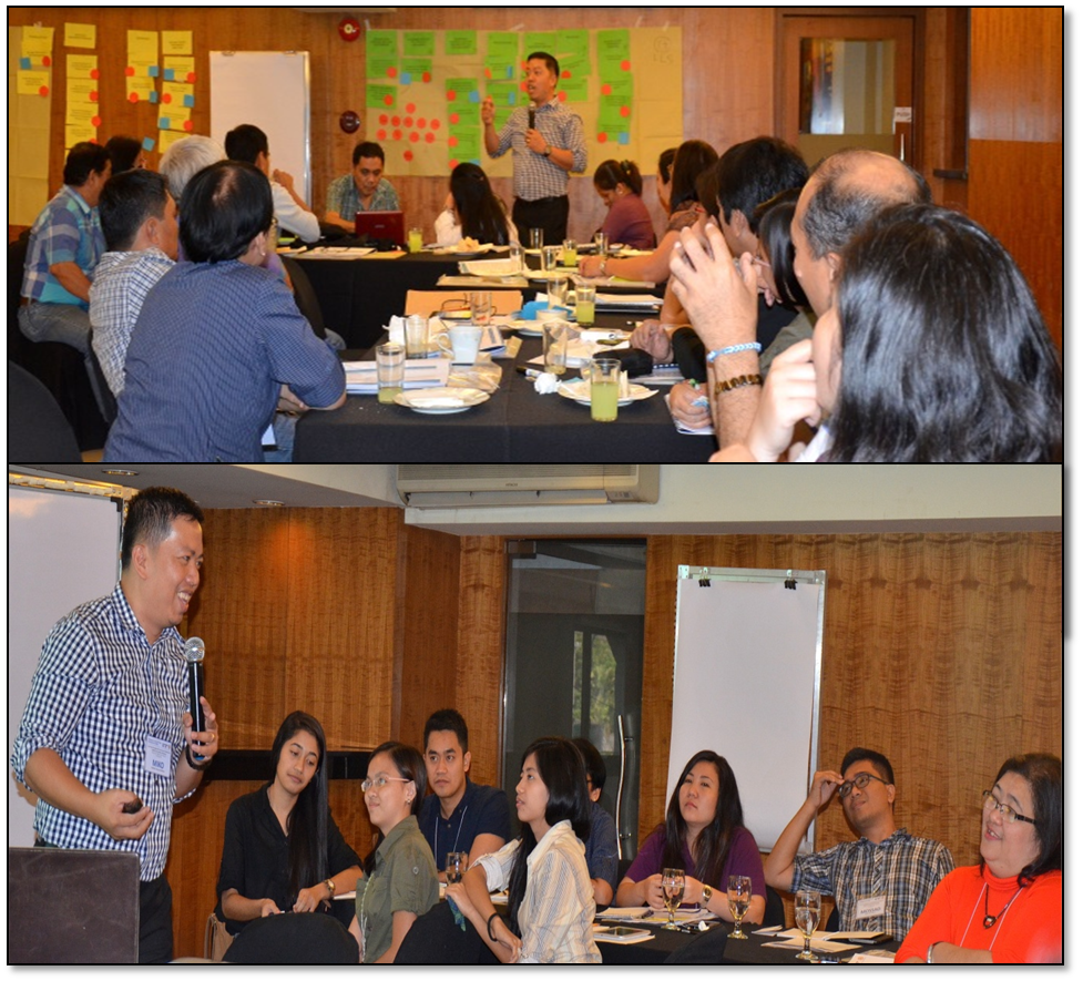 Mr. Canares and the participants of the PRMF/DILG consultative workshop on LRMPA.